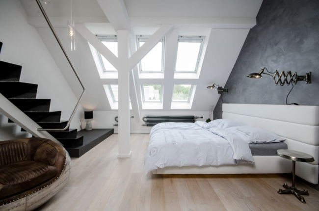 dachboden schlafzimmer elegante