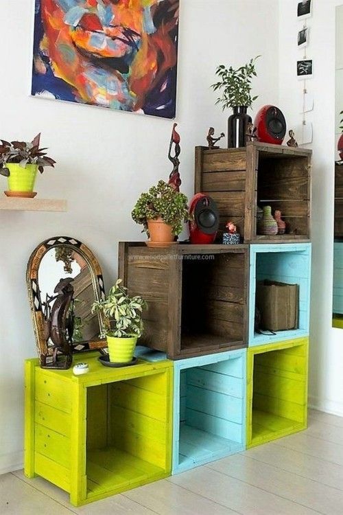 euro pallet furniture shelf