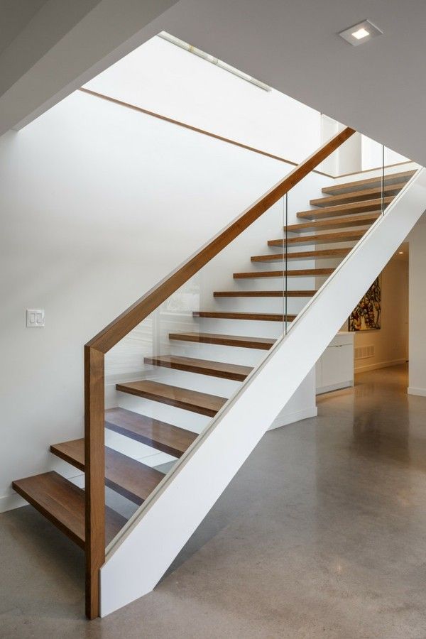 moderne elegante Treppen aus Holz