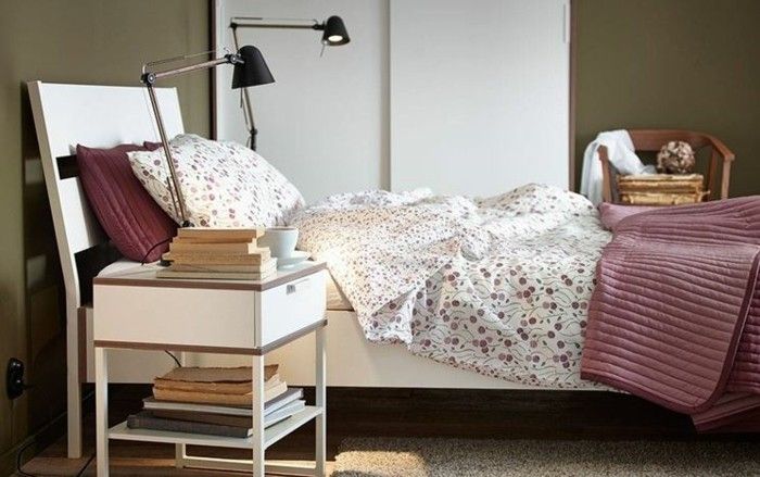 schöne Bettwäsche - Lampe Ikea