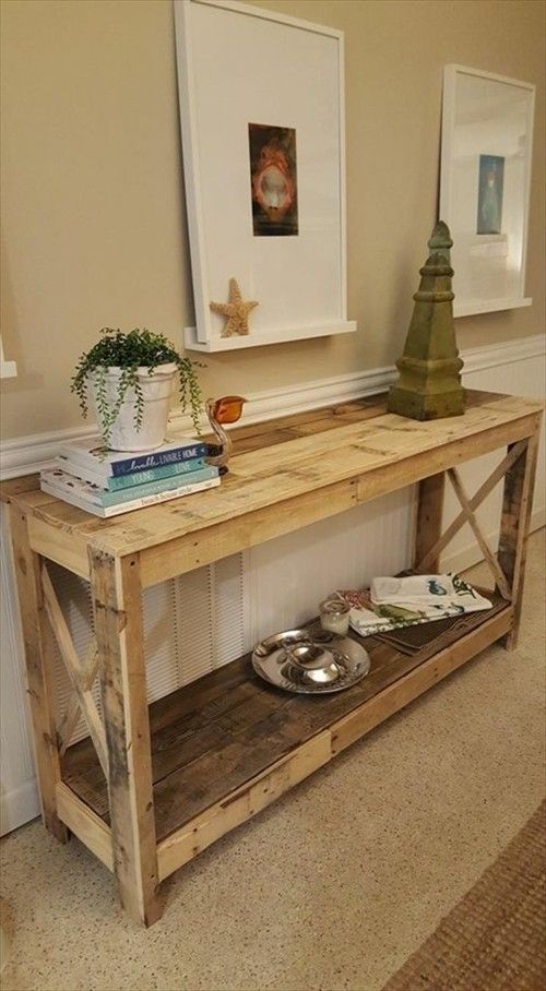 great shelf made of pallets