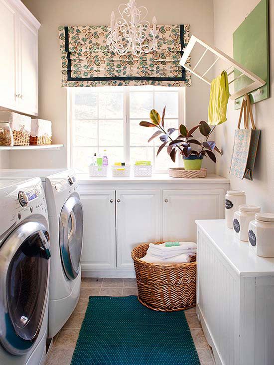 Waschküche einrichten gestalten kreative Ideen