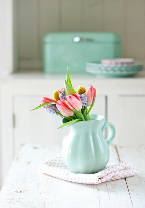 dekorieren mit Tulpen tolle Deko Ideen
