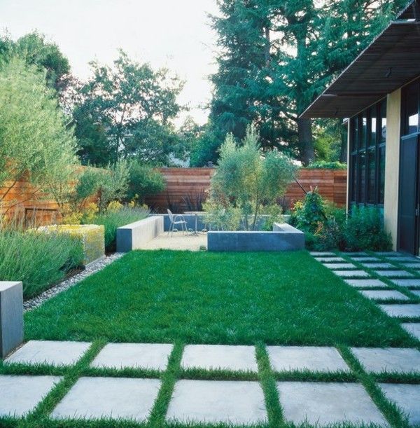 kleiner Garten symmetrische Gartengestaltung