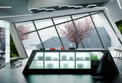 wohnung einrichten geometrische asthetik funktionell, küche mit modernen geometrischen formen einrichten - trendomat, Design ideen