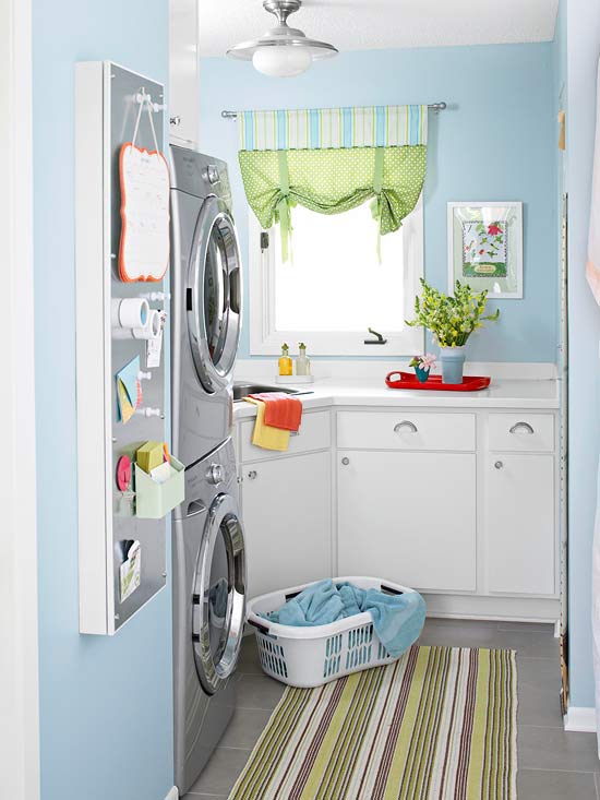 waschküche einrichten möbel waschmaschine