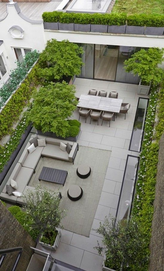 Ideen für moderne Terrasse