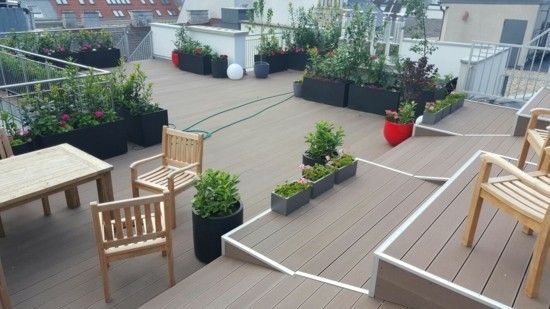 moderne Terrassengestaltung Bilder Außenbereich Gartenmöbel