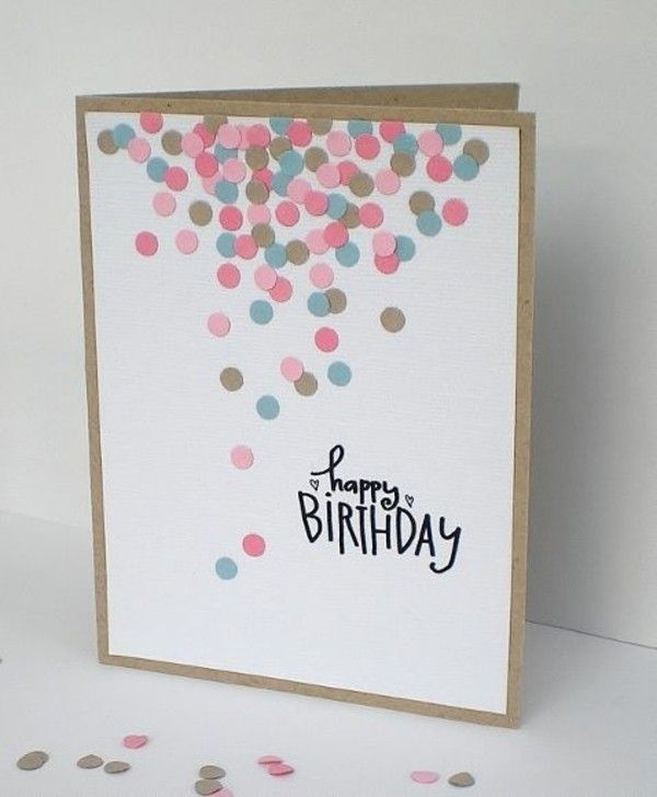 einfache, jedoch liebevolle Idee für Geburtstagskarte selber basteln