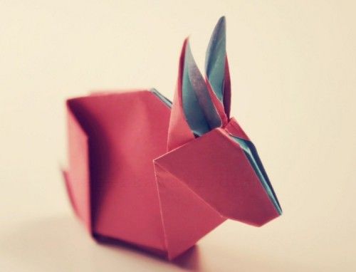 origami hase origami hase streifen rot idee niedlich