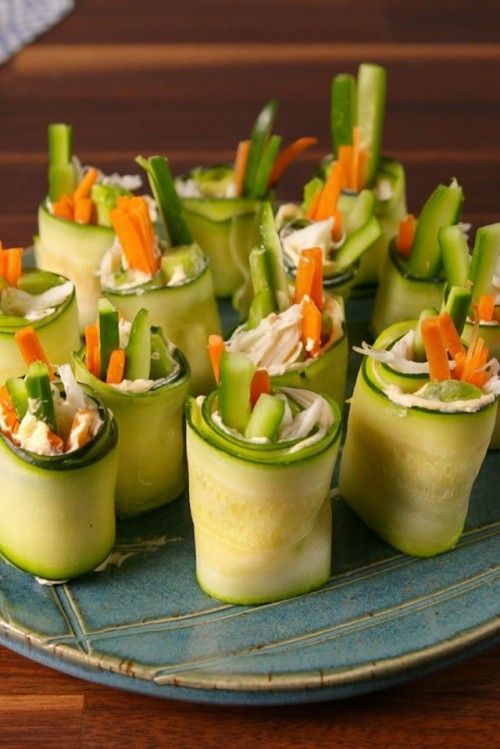 Zucchini Sushi Low Carb Gericht