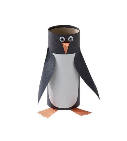 herbstbasteln mit kindern herbstdeko selber machen basteln mit klopapierrollen pinguine