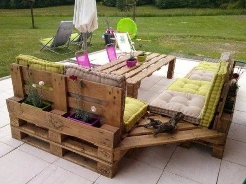 ideen europaletten terrassenmoebel sofa tisch