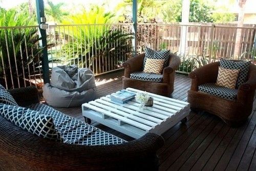 ideen für terrassengestaltung tarrassenmöbel aus paletten gartenmöbel gartentisch
