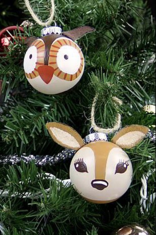 Weihnachtsschmuck einzelne Ornamente aus Holz