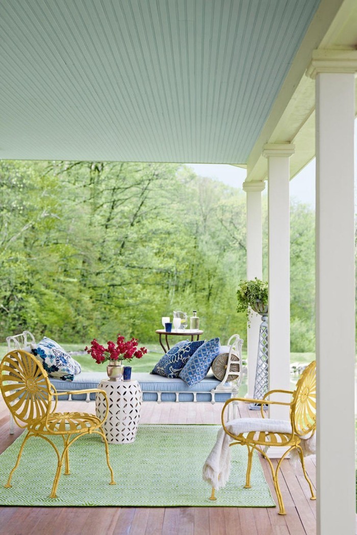 Überdachte Terrasse sehr stilvoll gestaltet Oase der Ruhe und Gelassenheit