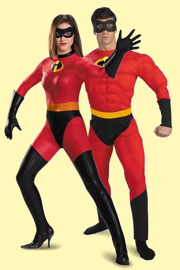 Halloween Kostüme im Partnerlook Elastigirl und Mr. Incredible