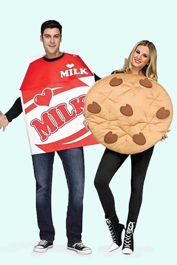 Halloween Kostüme im Partnerlook Milch und Keks