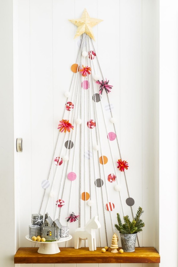Weihnachtsdeko Ideen für einen DIY Tannenbaum