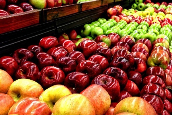 Lebensmittel nicht im Kühlschrank aufbewahren Äpfel