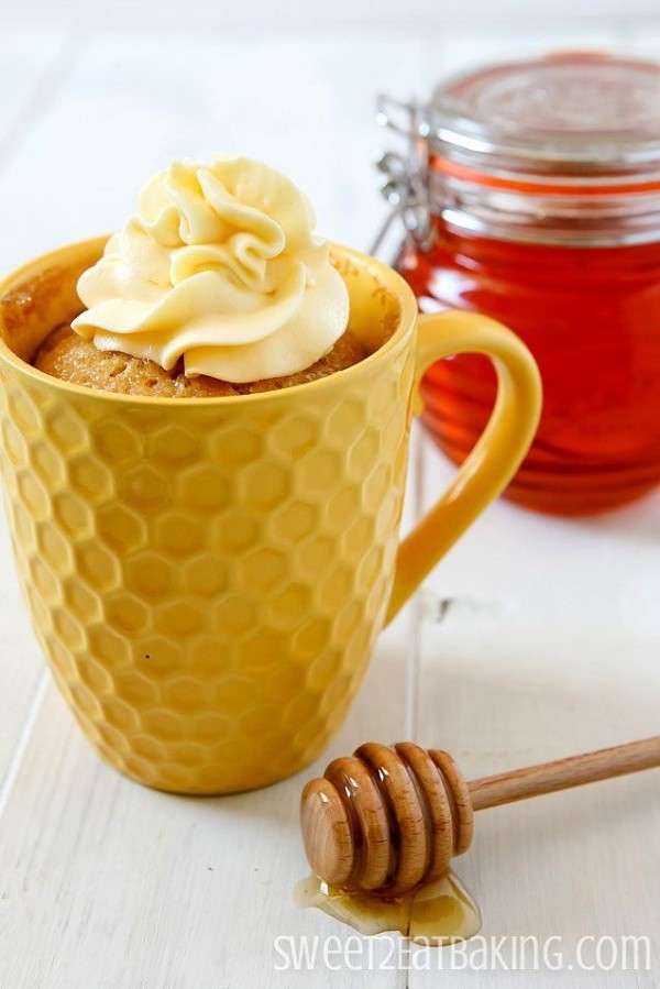 Tassenkuchen cremig und mit Honig versüßt