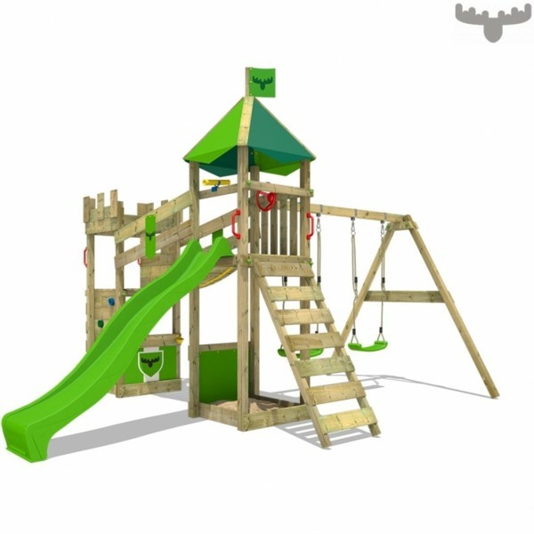 fatmoose climbing frame with play tower 