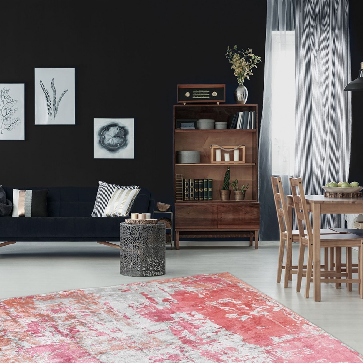 Grau und Koralle - eine einzelartige und besonders trendige