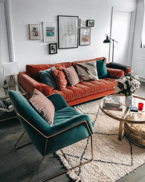 Trends in der Herbstdeko 2019 schicke Einrichtung Wohnzimmer