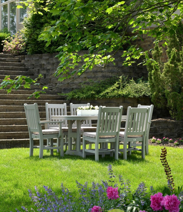 Hochwertige Gartenmöbel Gartenset aus natürlichem Holz Klassiker unter den Materialien für Outdoor Möbel