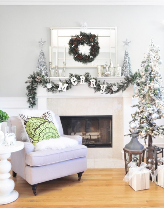 träumerische Weihnachtsstimmung Wohnzimmer festlich dekorieren