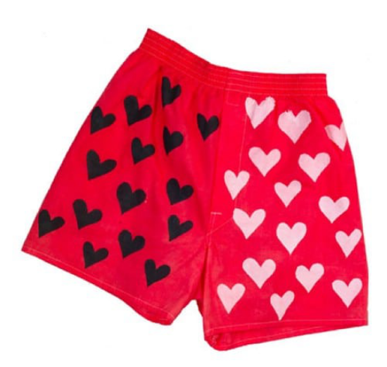 Valentinsgeschenke für Sie und Ihn ganz romantische rote Unterhosen mit kleinen Herzen Muster