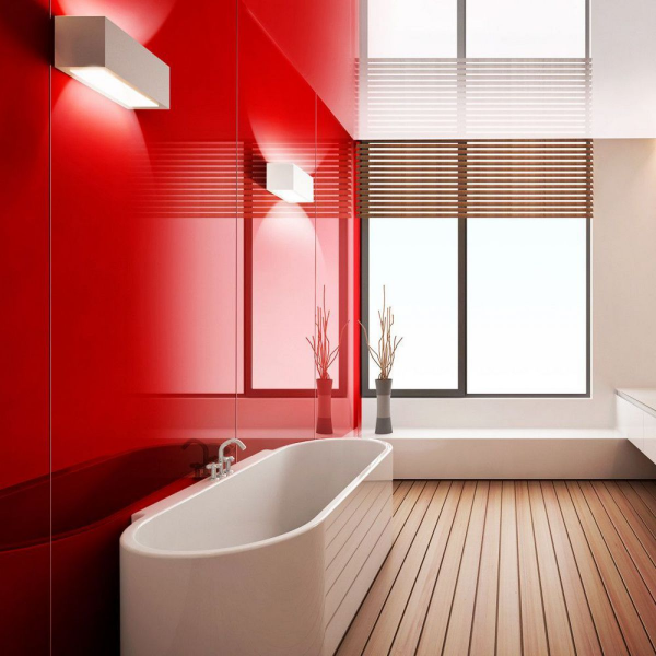 Acrylglas Platten im Bad eingesetzt modernen Look im Badezimmer erreichen