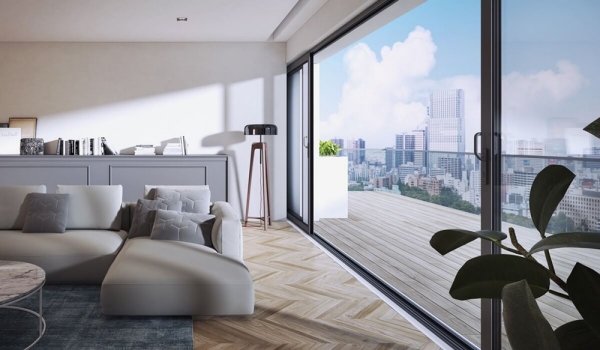 Aluminium Fenster von Boden bis zu Decke herrlicher Panoramablick beliebte Option zurzeit Alternative zu traditionellen Holzfestern