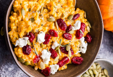 Kürbispasta wird leicht gemacht und schmeckt gut