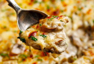 Pilze zubereiten - Eintopf ,ot Pilzen und Gemüse in Sauce