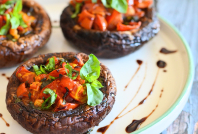 gefüllte Champignons mit Gemüsefüllung 