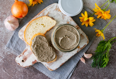 Appetizer mit püriertem Kürbis zubereiten