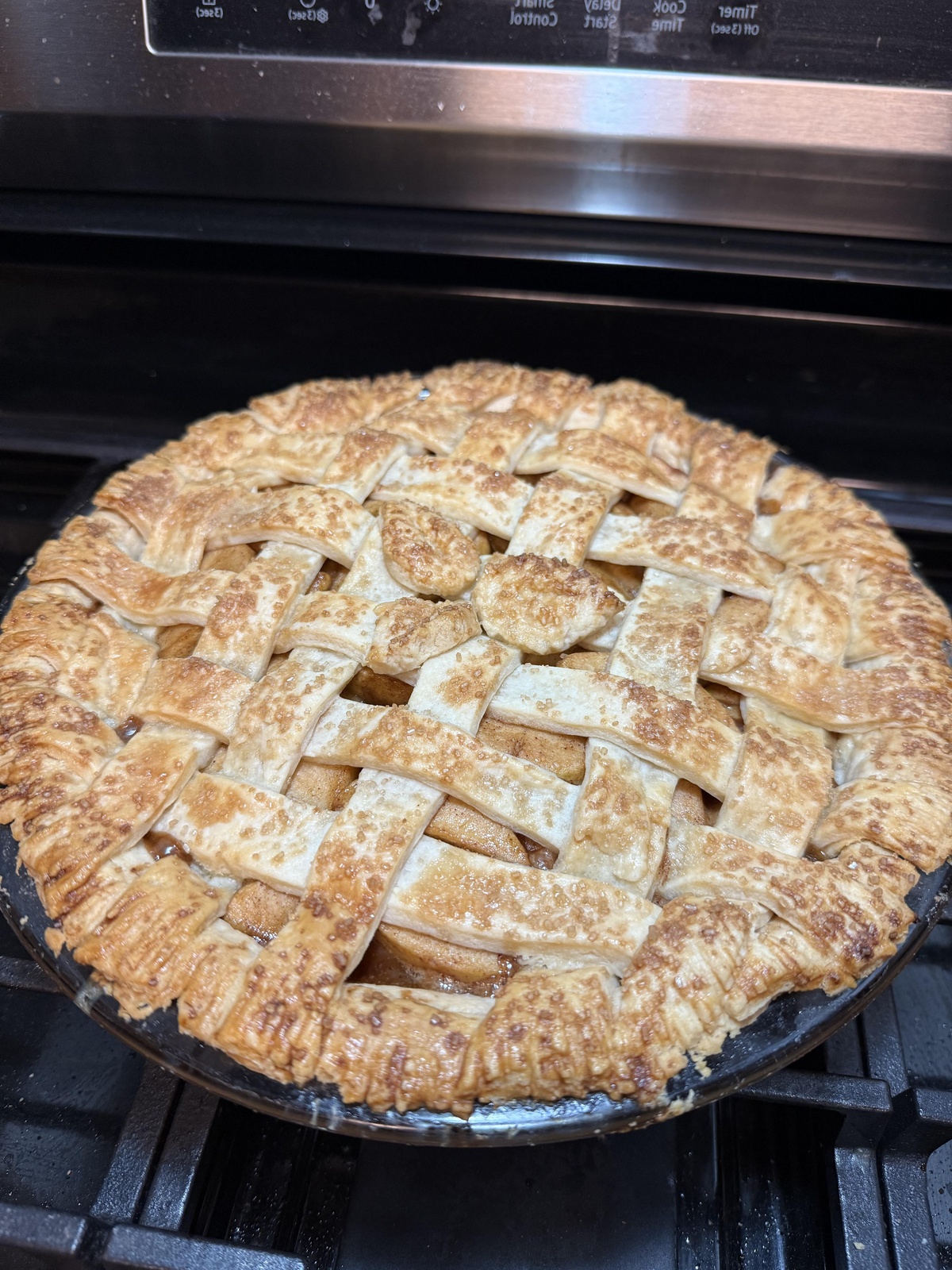 ein sehr appetitlich aussehender Apfelkuchen 