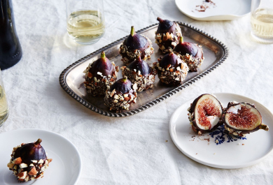 Desserts mit Feigen - süße Früchte mit Pistazien 