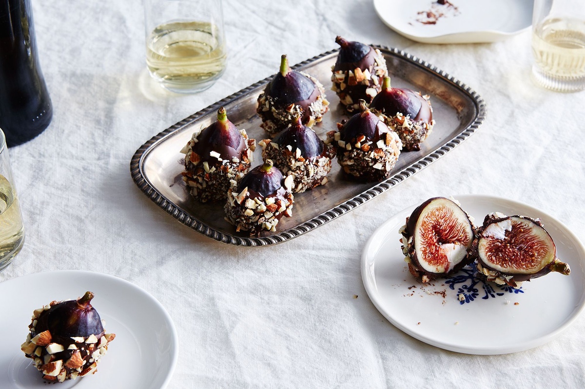 Desserts mit Feigen - süße Früchte mit Pistazien 
