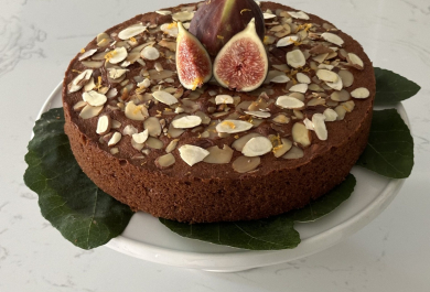 Feigenkuchen mit Mandeln 