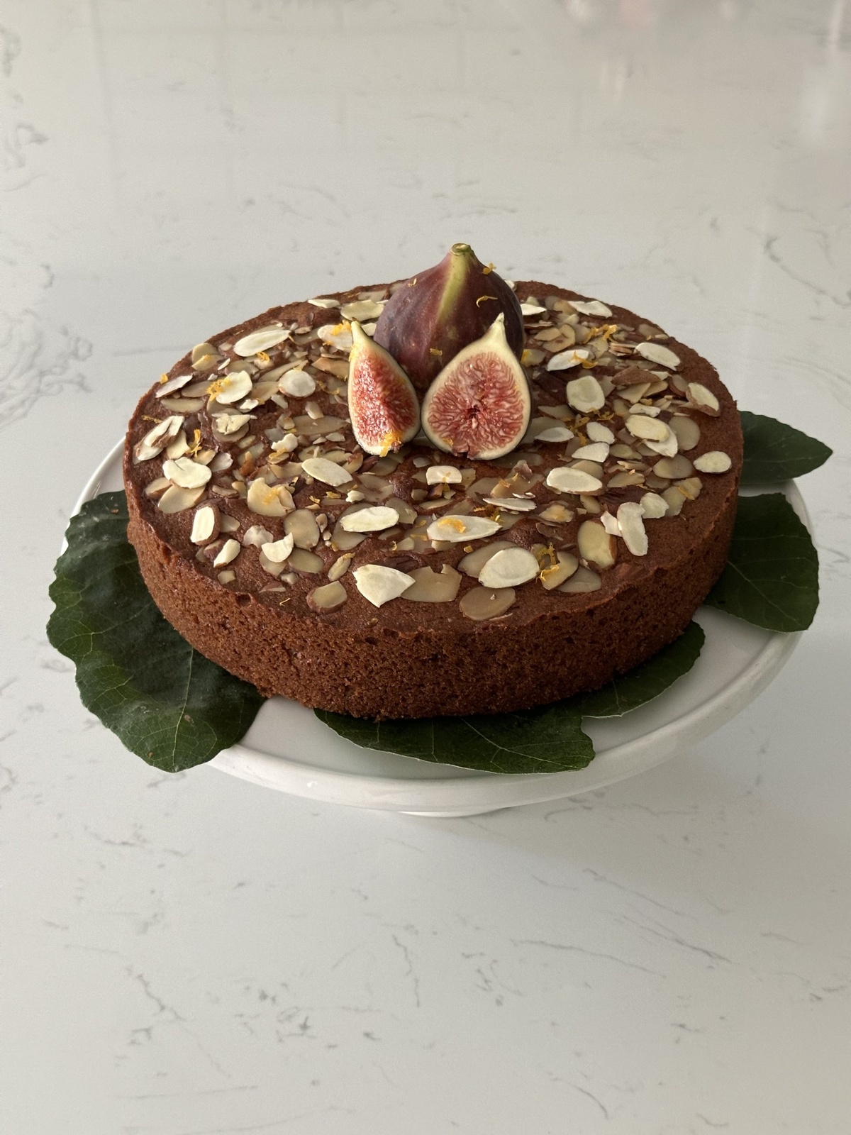 Feigenkuchen mit Mandeln 