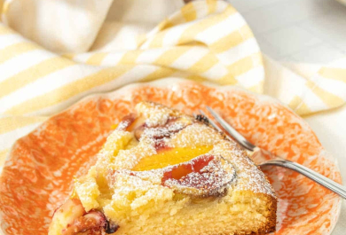leckere Nachspeise mit Feigen - ein Stück 