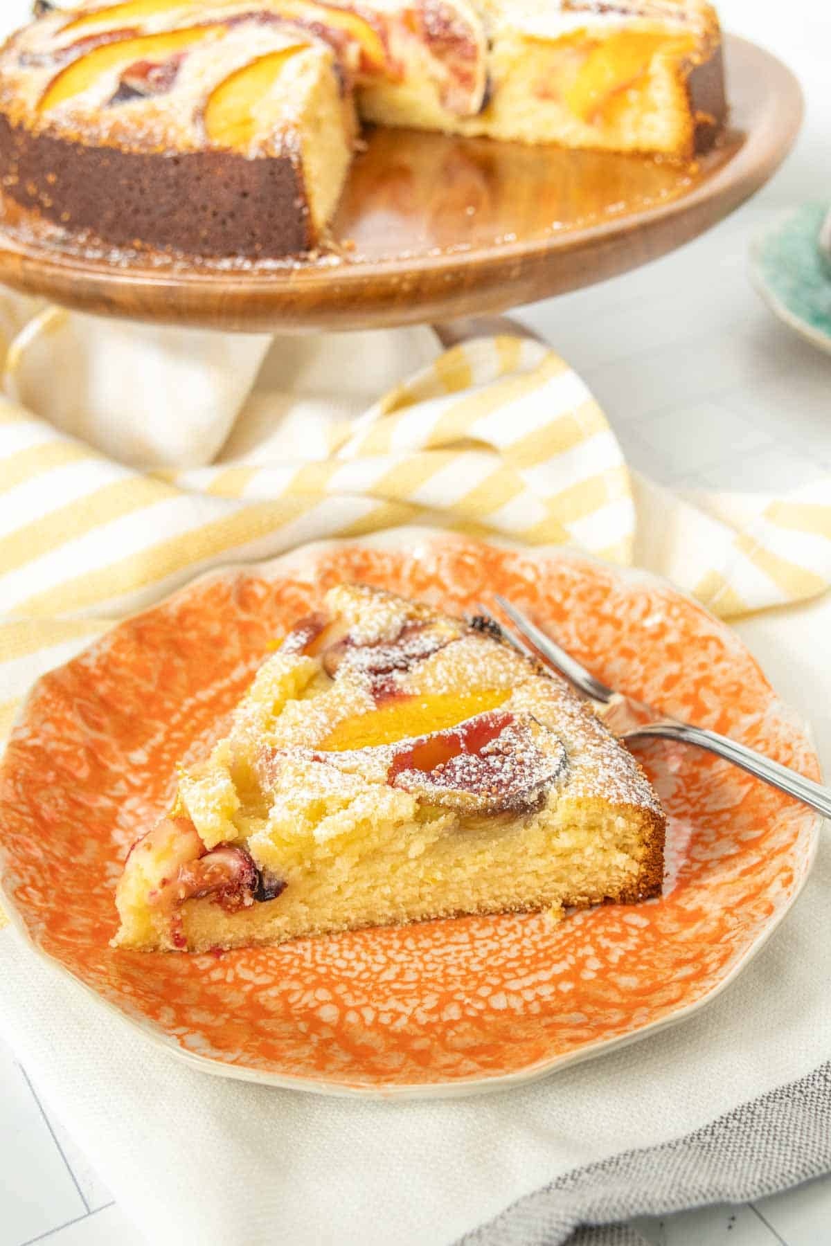 leckere Nachspeise mit Feigen - ein Stück 