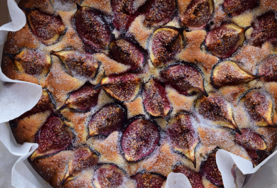 Tarte mit vielen Feigen gebacken 