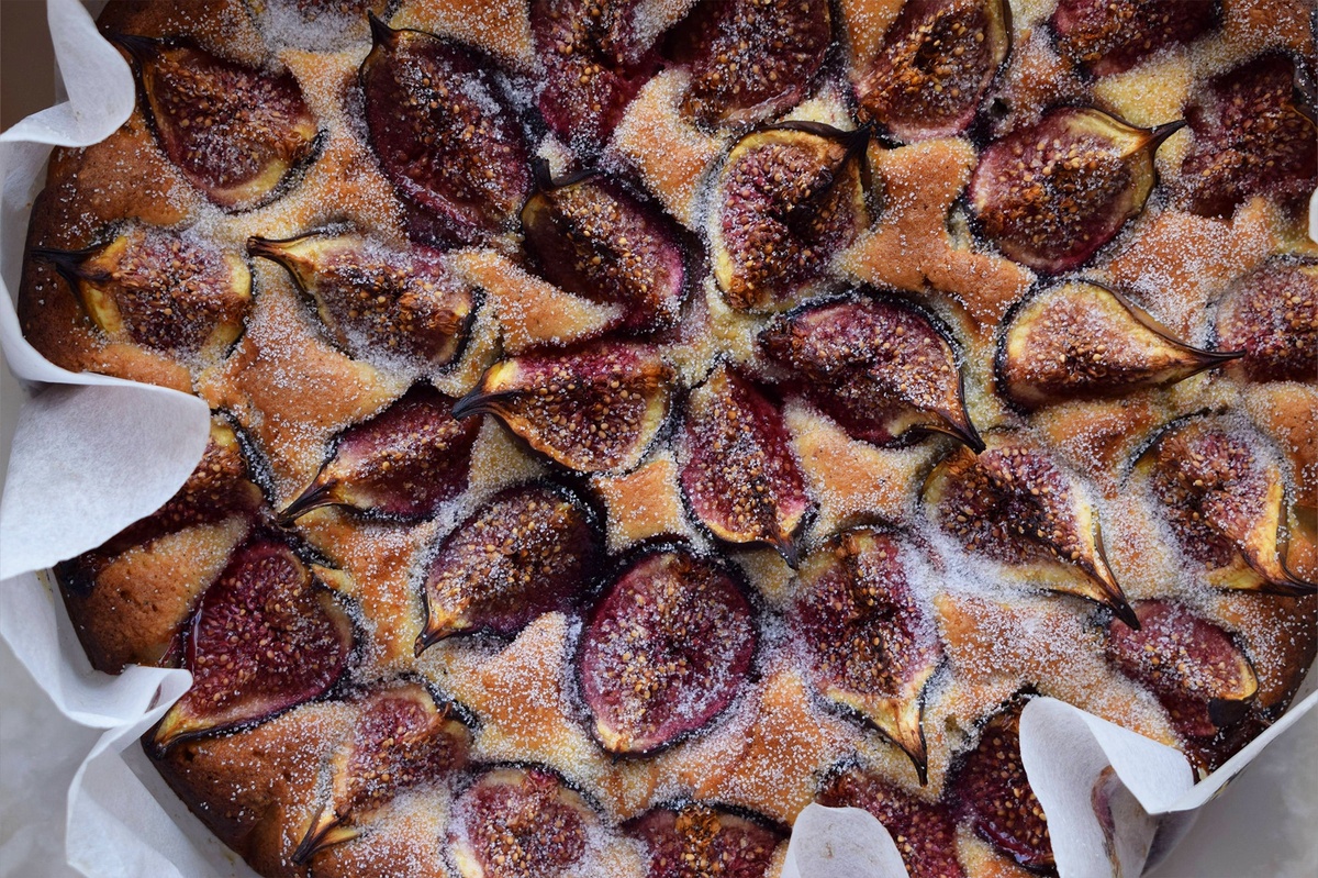 Tarte mit vielen Feigen gebacken 