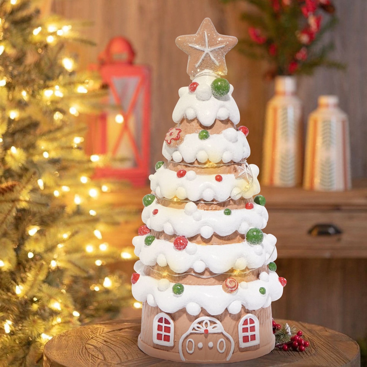 ein Christbaum als Nachspeise zu essen