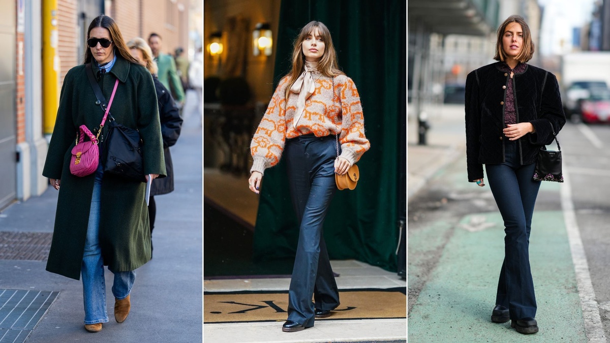 Damen in Blue Jeans gekleidet