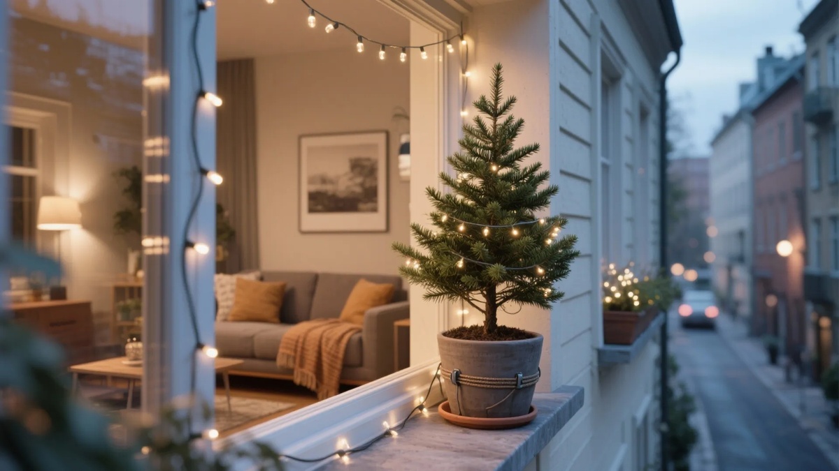 tolle Idee für Weihnachtsdeko drinnen und draußen in der Stadt